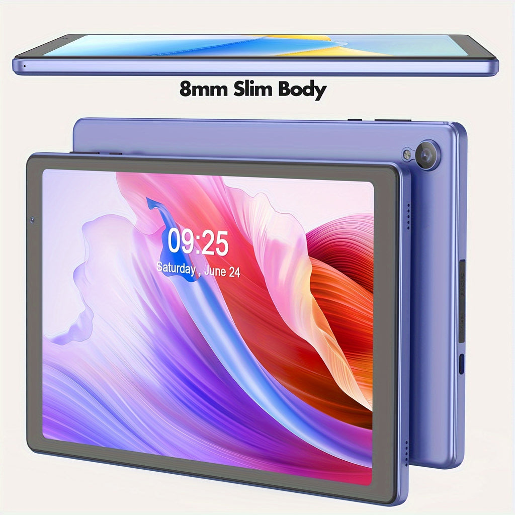 PRITOM 10.1 Inch Android 14 Tablet, 4GB RAM 32GB ROM Quad Core Tablet PC, 6000mAh Battery HD IPS Screen, WiFi Dual Camera Portable Pad