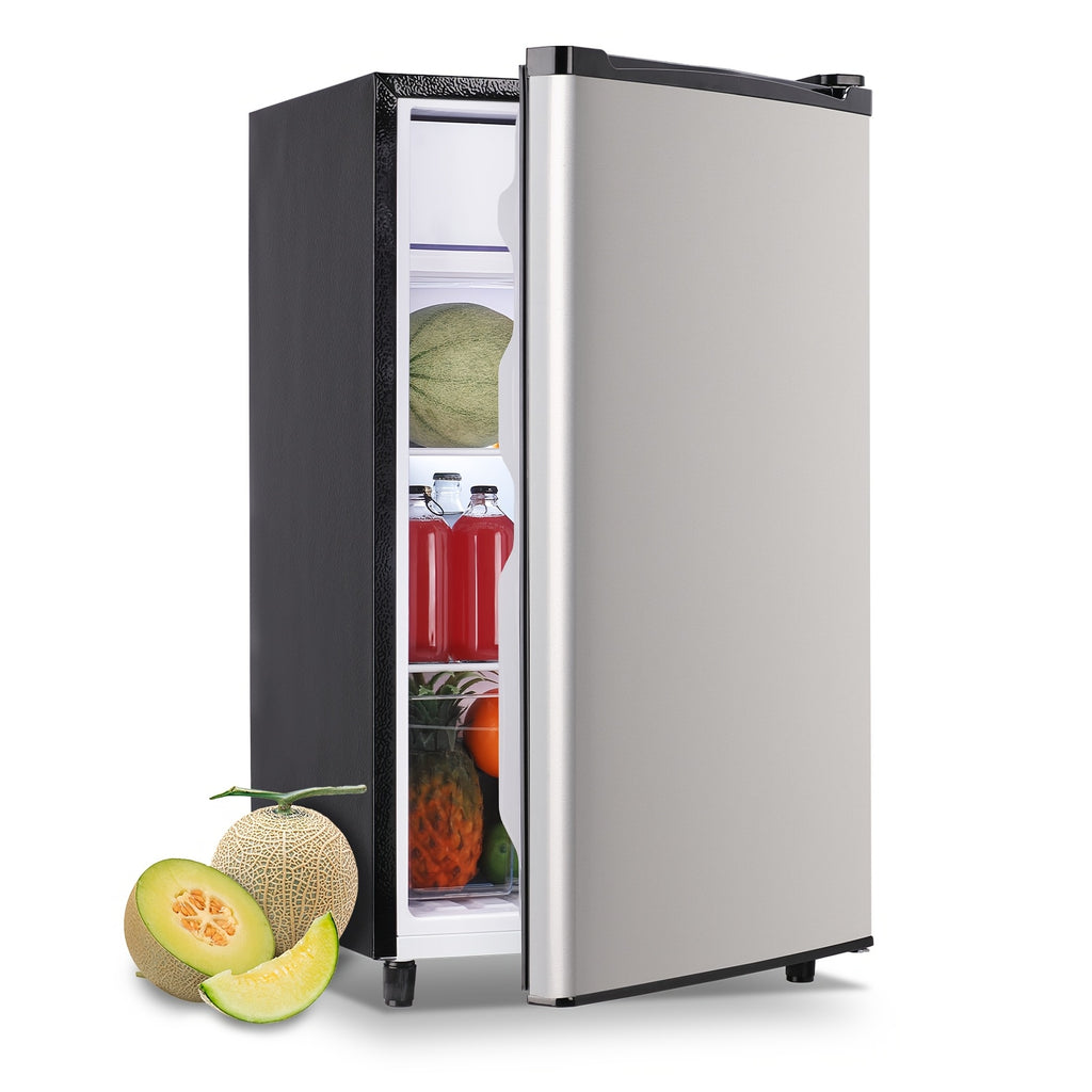 WANAI 3.2 Cu.Ft Single Door Mini Refrigerator, Adjustable Temp Compact Fridge Freezer with ABS Panel for Dorm Office Apartment Small Space