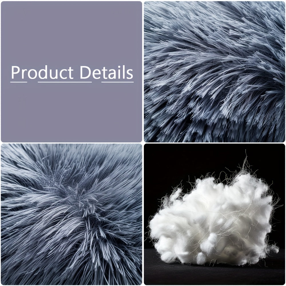 Calming Donut Cuddler Pet Bed, Soft Warm Fluffy Faux Fur Round Plush Cushion Bed for Small Medium Large Dogs and Cats
