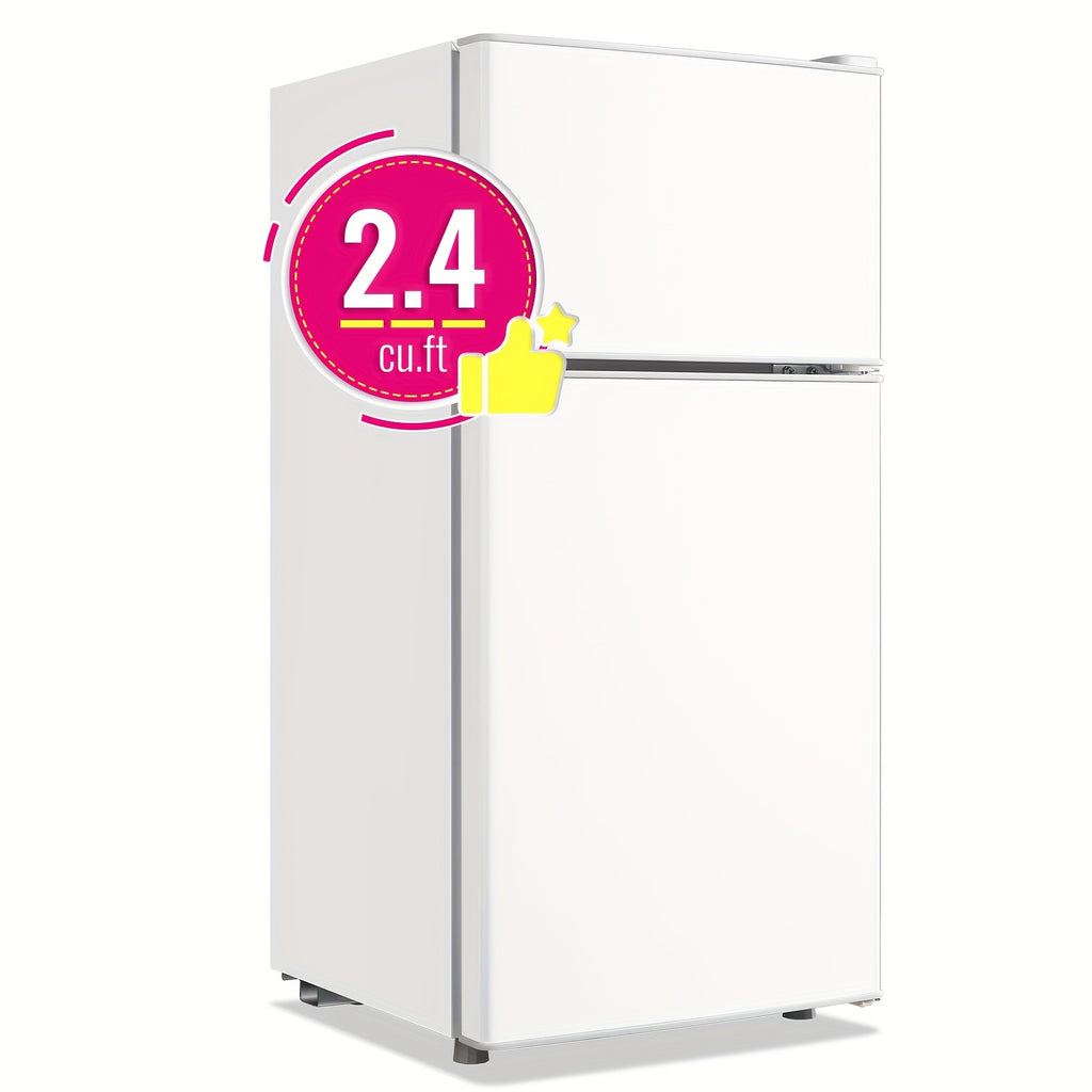 WANAI 3.2 Cu.Ft Single Door Mini Refrigerator, Adjustable Temp Compact Fridge Freezer with ABS Panel for Dorm Office Apartment Small Space