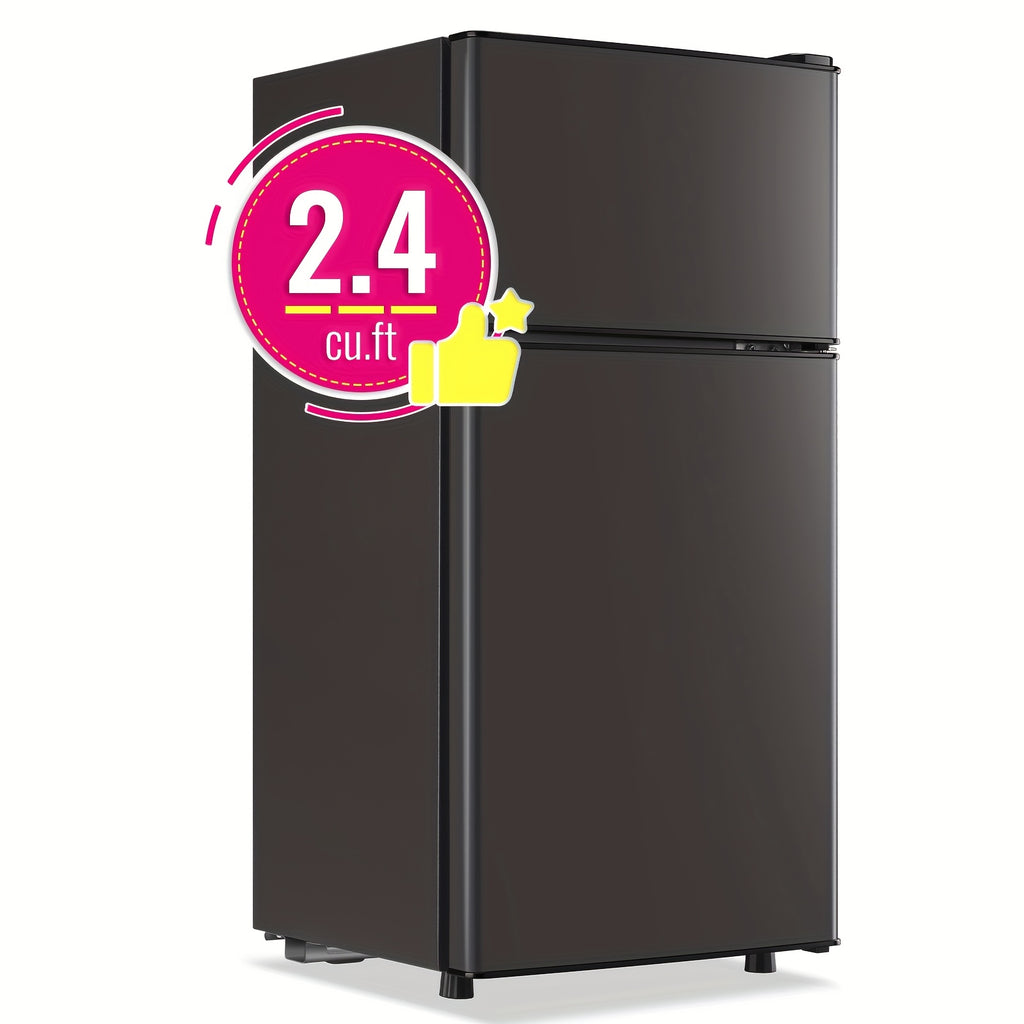WANAI 3.2 Cu.Ft Single Door Mini Refrigerator, Adjustable Temp Compact Fridge Freezer with ABS Panel for Dorm Office Apartment Small Space